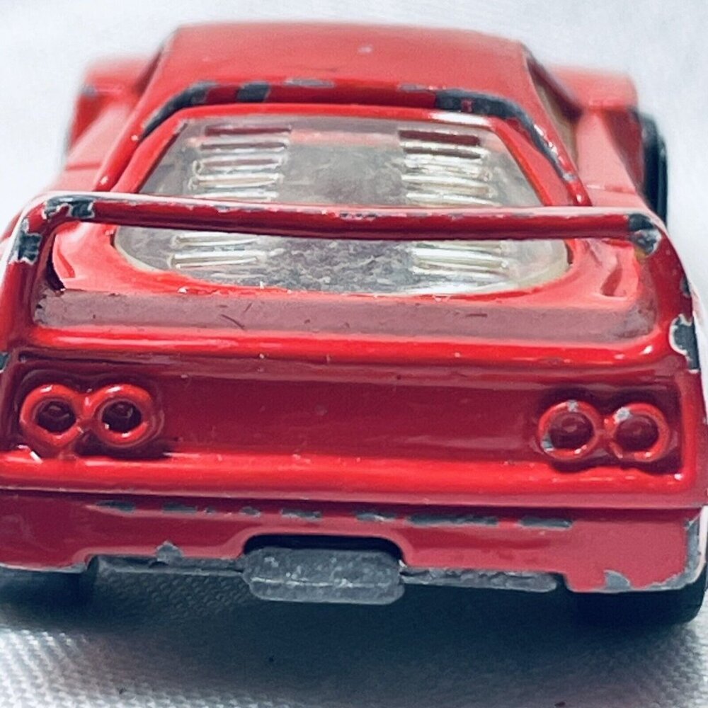 F40 Ferrari Red Tan Interior Opening Hatch Metal Base Diecast HOT WHEELS 1988 - Picture 11 of 14